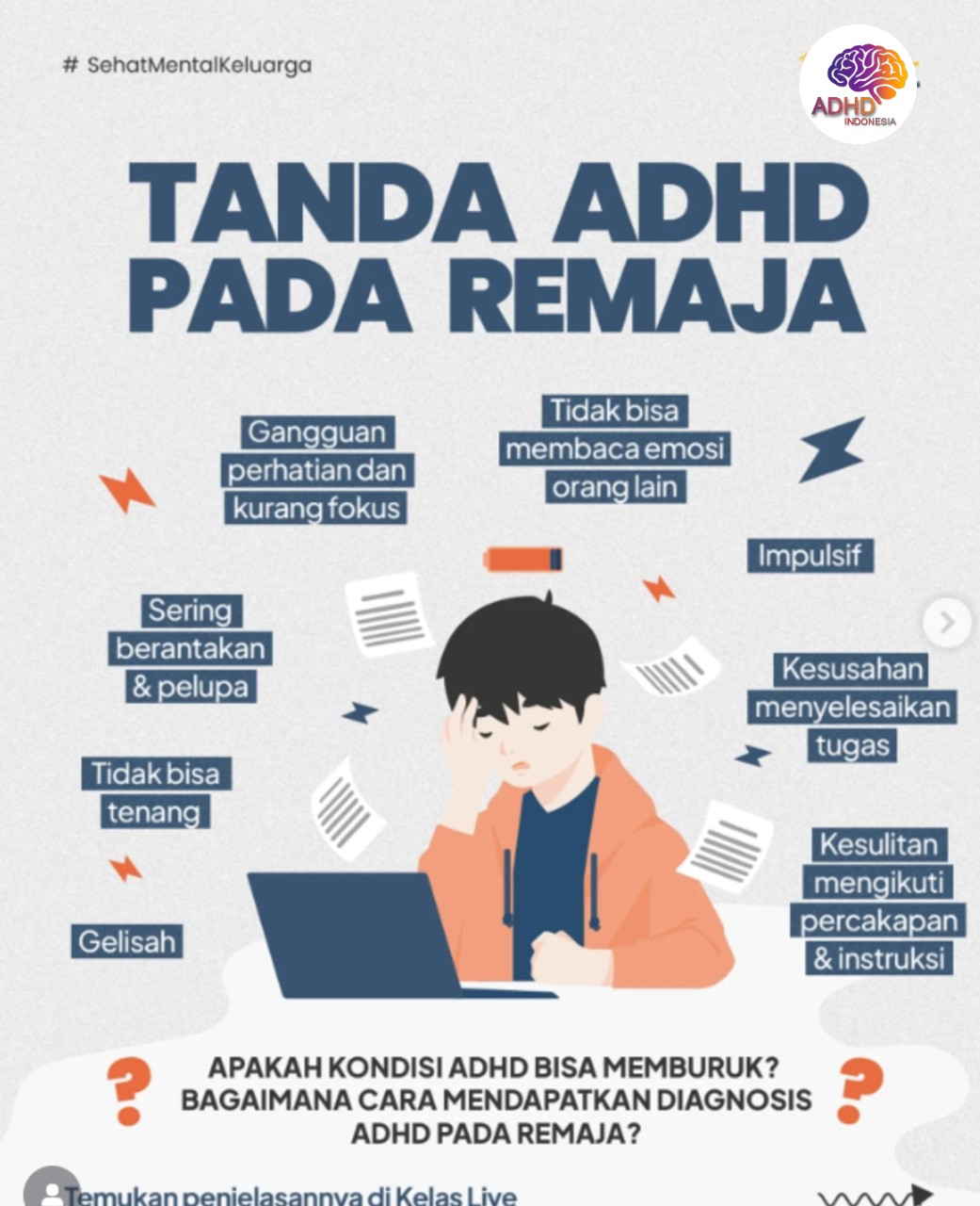 Screening ADHD Non-Diagnostik: Edukasi Awal bagi Orang Tua di Kota Medan